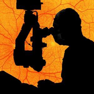 Retina Surgeon eye art eye-surgeon-performing-retinal-surgery-image-with-retina-image-at-background